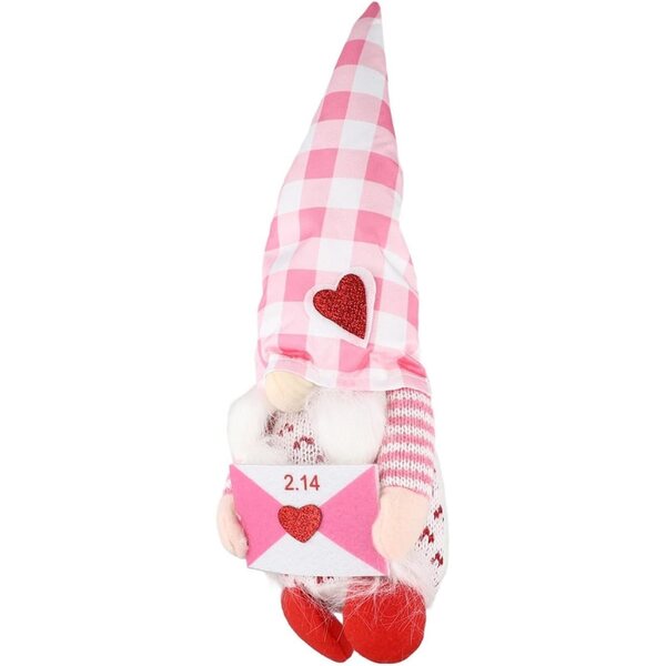 Morbida bambola nana di San Valentino 28 cm lavorata a maglia, regalo decorativo festivo