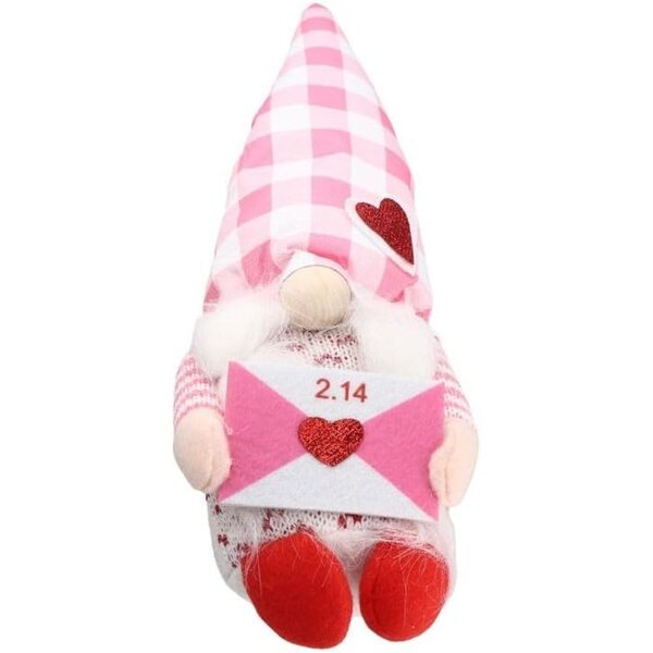 Morbida bambola nana di San Valentino 28 cm lavorata a maglia, regalo decorativo festivo
