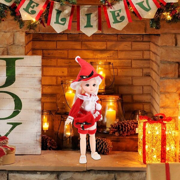 SOIMISS bambole BJD Articolata 30 cm con Abiti, Cappello e Borsa – Giocattolo Realistico per Bambine