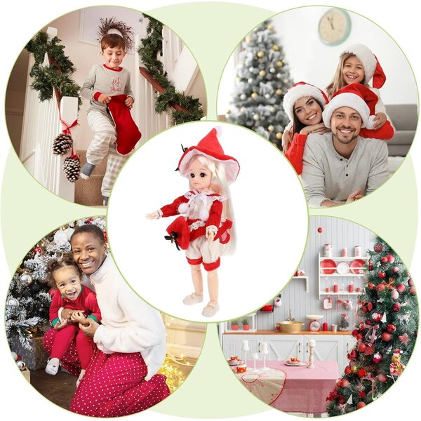 SOIMISS bambole BJD Articolata 30 cm con Abiti, Cappello e Borsa – Giocattolo Realistico per Bambine