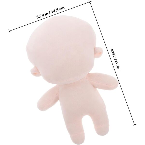 NOLITOY bambole en Peluche Souple 20 cm Corpo in Cotone per Personalizzare e Collezionare