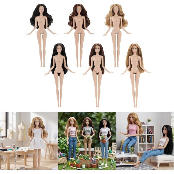 Bewegliches Puppenmodell mit lebensechtem Ausdruck für Sammlerstücke und Kreativität