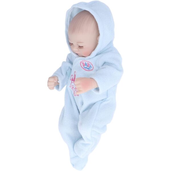 Dan&Dre Baby Doll Reborn 10" aus weichem Silikon, waschbar, realistischer Pyjama für Kinder