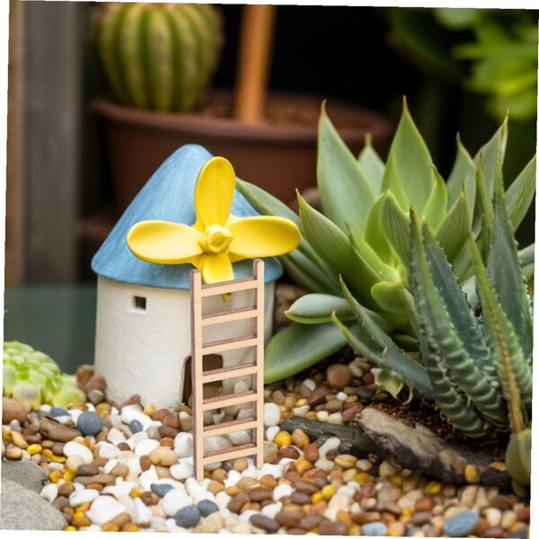 Scale in Legno Miniatura per Casa delle Bambole 30 Pezzi Compact 6x2 cm