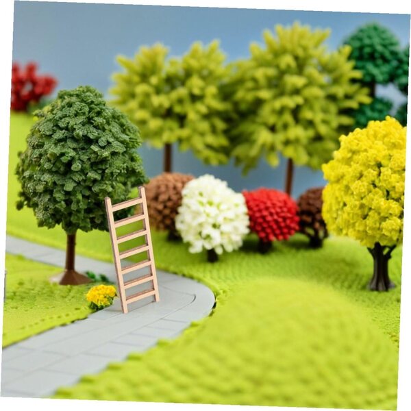 Set 30 Mini Scale in Legno Realistiche per Casa delle Bambole e Decorazioni Micro Paesaggi