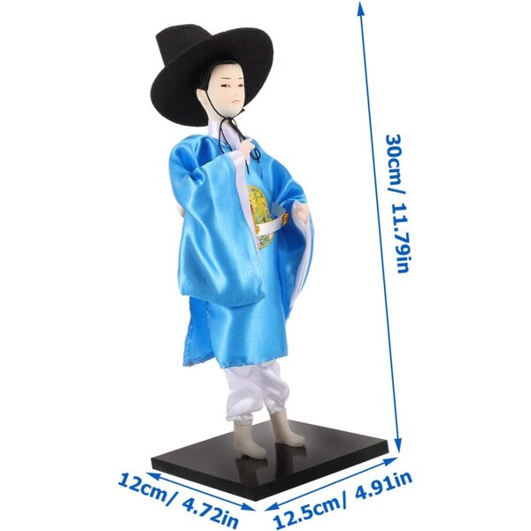 bambole Hanbok Coréenne en Tissu Tradizionale - Decorazione Artistica e Resistente