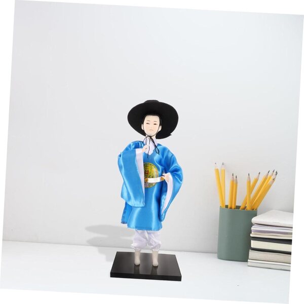 bambole Hanbok Coréenne en Tissu Tradizionale - Decorazione Artistica e Resistente
