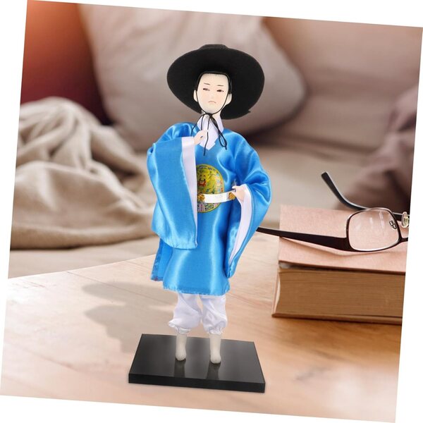 bambole Hanbok Coréenne en Tissu Tradizionale - Decorazione Artistica e Resistente