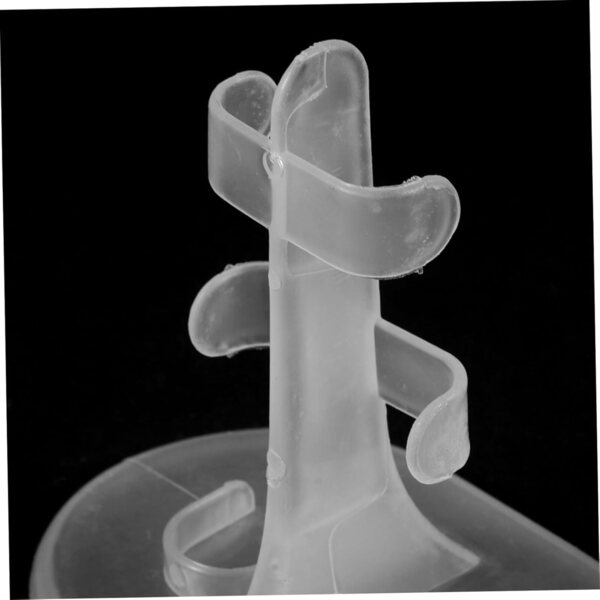 Set 10 supporti per bambole stabili e portatili in plastica bianca Uonlytech