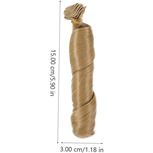 NOLITOY Set 5 Perruques per Bambole Resistenti al Calore in Capelli Sintetici