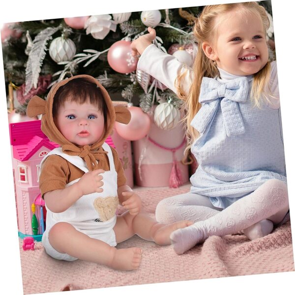 Bambola realistica per neonato o bambina con kit per la pappa e vestiti - regalo ideale