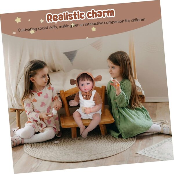 Bambola realistica per neonato o bambina con kit per la pappa e vestiti - regalo ideale