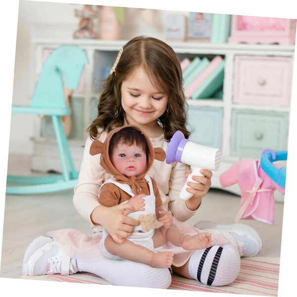 Bambola realistica per neonato o bambina con kit per la pappa e vestiti - regalo ideale