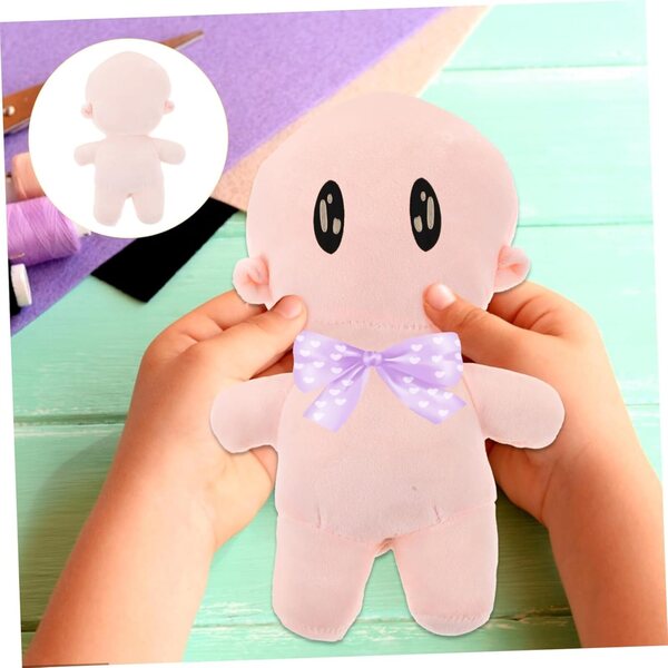Pupazzo di Peluche DIY 20 cm per Bambini - Corpo Morbido e Senza Struttura per Creatività