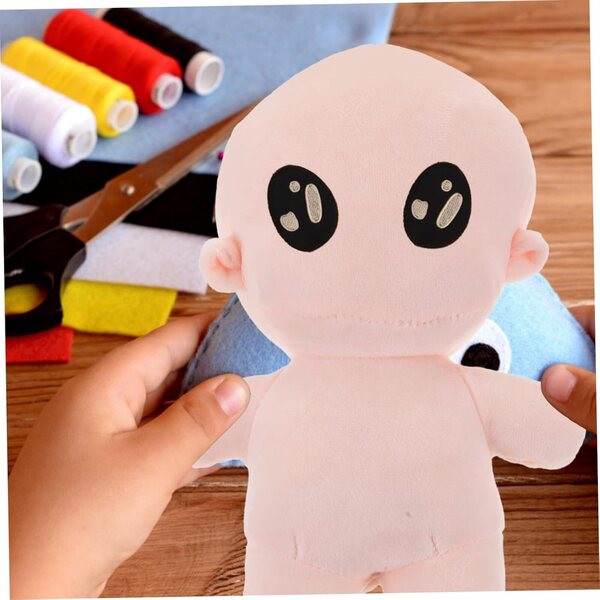 Pupazzo di Peluche DIY 20 cm per Bambini - Corpo Morbido e Senza Struttura per Creatività