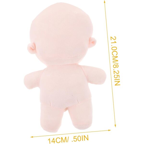 Pupazzo di Peluche DIY 20 cm per Bambini - Corpo Morbido e Senza Struttura per Creatività
