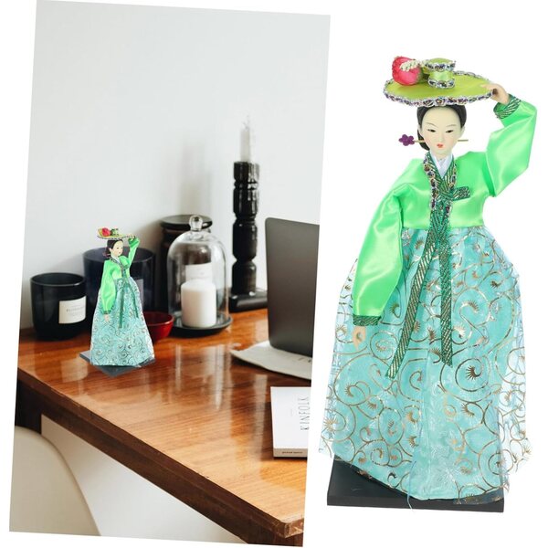 GALPADA Coréenne Hanbok-Puppen 30 cm aus Stoff für Dekoration und Sammlung