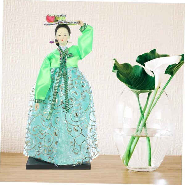 GALPADA Coréenne Hanbok-Puppen 30 cm aus Stoff für Dekoration und Sammlung