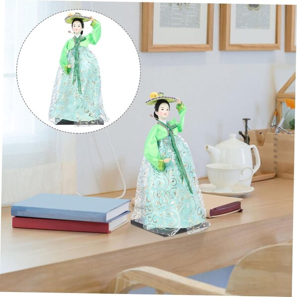GALPADA Coréenne Hanbok-Puppen 30 cm aus Stoff für Dekoration und Sammlung