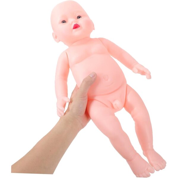 NOLITOY Modèle réaliste nouveau-né 50 cm pour l'entraînement et les soins du nouveau-né