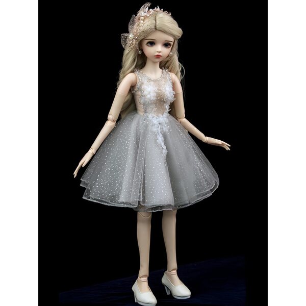 BJD 1/3 Gelenkpuppe aus Vinyl mit handgefertigten Kostümen, 61 cm