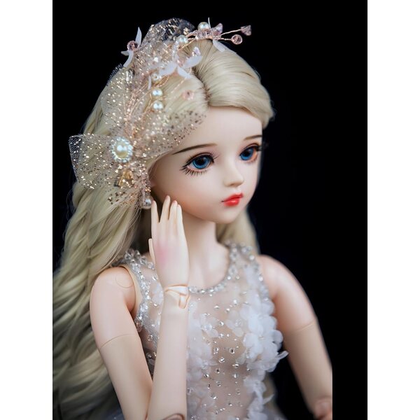 BJD 1/3 Gelenkpuppe aus Vinyl mit handgefertigten Kostümen, 61 cm