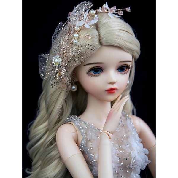 BJD 1/3 Gelenkpuppe aus Vinyl mit handgefertigten Kostümen, 61 cm