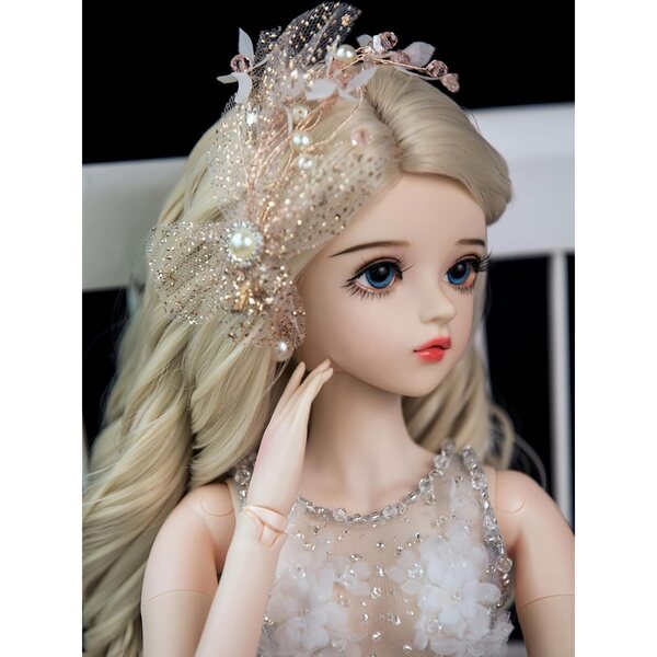 BJD 1/3 Gelenkpuppe aus Vinyl mit handgefertigten Kostümen, 61 cm
