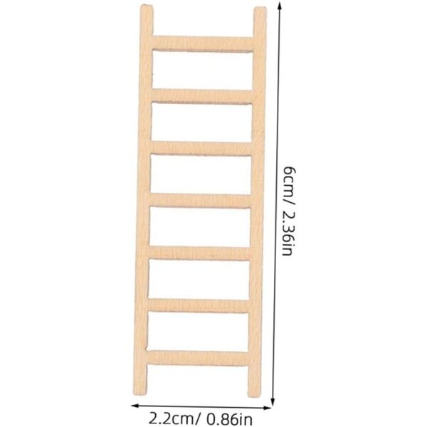 Mini Scala in Legno Salvaspazio 30 Pezzi per Casa delle Bambole e Decorazioni Micro Paesaggio