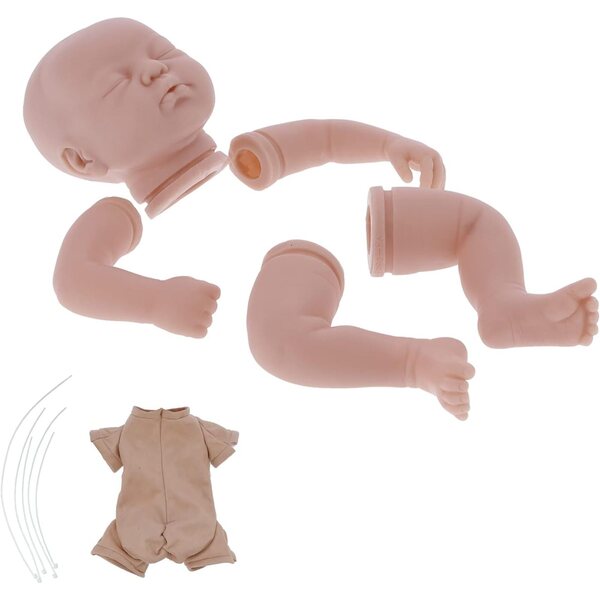 Cryfokt Reborn Silikonpuppen-Set 48 cm für Kunsthandwerker und kreative Heimwerker