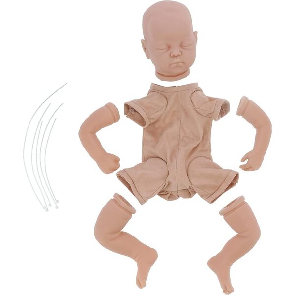 Cryfokt Reborn Silikonpuppen-Set 48 cm für Kunsthandwerker und kreative Heimwerker