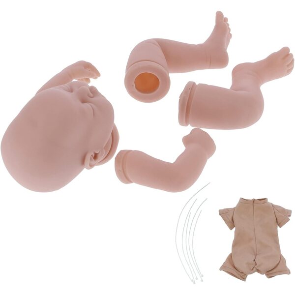 Cryfokt Reborn Silikonpuppen-Set 48 cm für Kunsthandwerker und kreative Heimwerker
