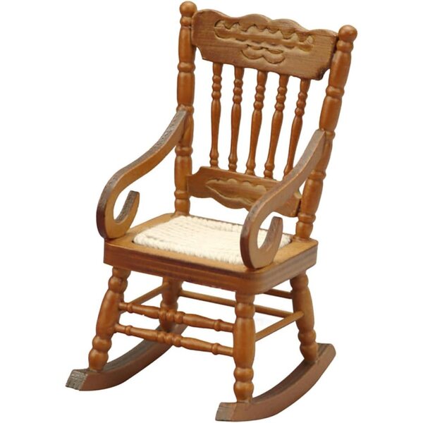 Vaguelly Mini Sedia in Legno per Casa delle Bambole 10x6,7x5 cm Accessorio Decorativo