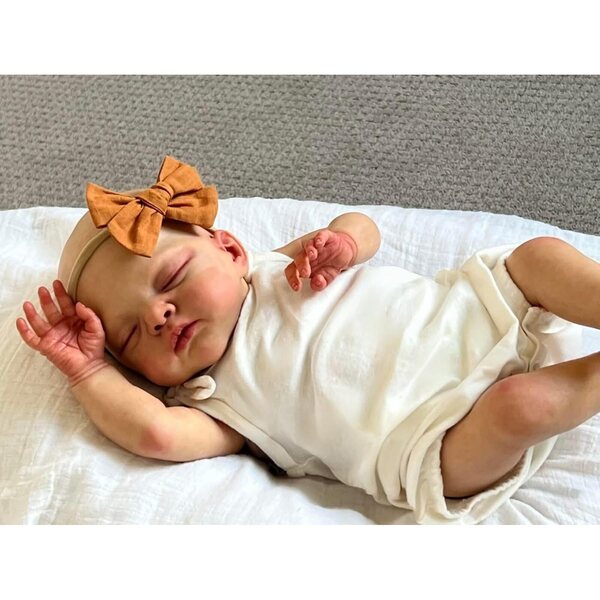 Anano Reborn Boy Doll 45 cm – Realistisches Silikon-Neugeborenes mit komplettem Zubehör
