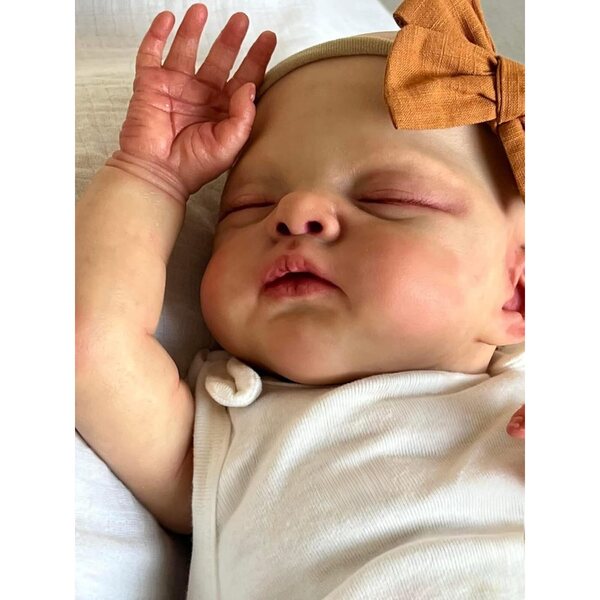 Anano Reborn Boy Doll 45 cm – Realistisches Silikon-Neugeborenes mit komplettem Zubehör