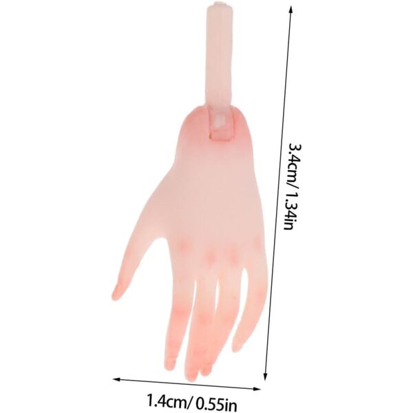 VICASKY Miniature per bamboles Accessori di Ricambio in Plastica Realistici 3,4x1,4 cm