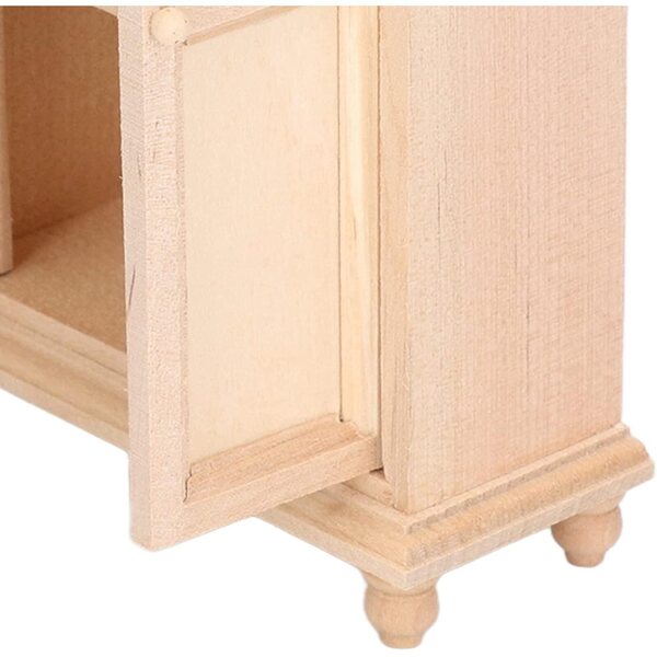 Armadio in Legno per Casa delle Bambole 1:12 - Vintage Doppia Porta Personalizzabile