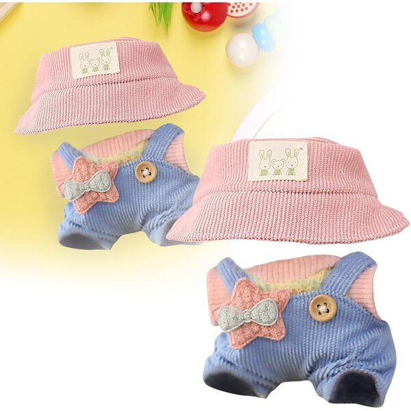 Weiche Stoffpuppe mit Mütze und Pullover für Kinder ab 3 Jahren, 10 cm blau