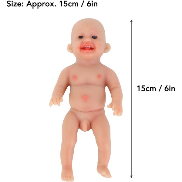 6 Zoll weiche Silikon-Neugeborenen-Babypuppe - Naroote Baby