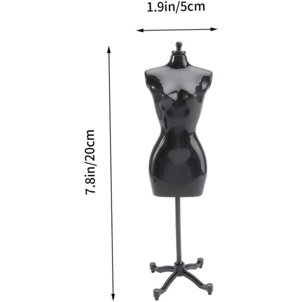 Gatuida Set 10 Supporti Mini Manichini per Vestiti Bambole - Stabile e Pratico