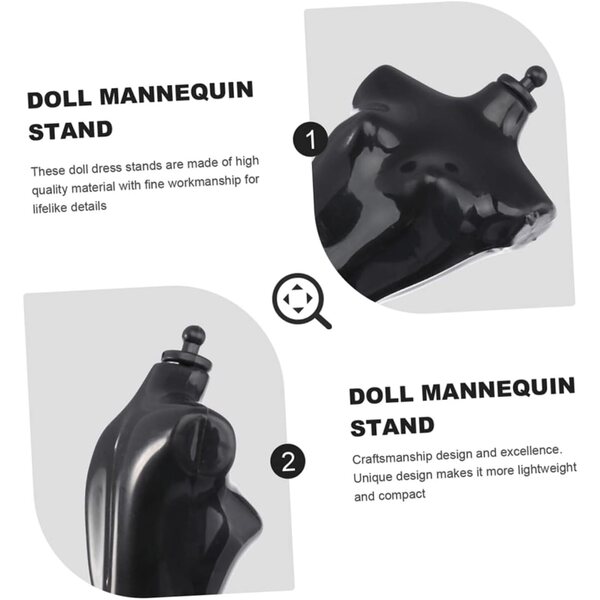 Gatuida Set 10 Supporti Mini Manichini per Vestiti Bambole - Stabile e Pratico