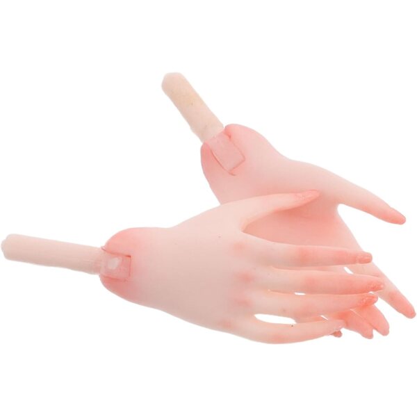 HEMOTON Mini Mani Articolate in Plastica Realistica per bamboles - Ricambi Sicuri e Creativi