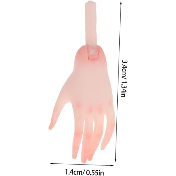 HEMOTON Mini Mani Articolate in Plastica Realistica per bamboles - Ricambi Sicuri e Creativi