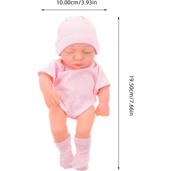 Gatuida Baby Doll realistica in vinile morbido - Ragazzo/ragazza in miniatura 19,5 cm