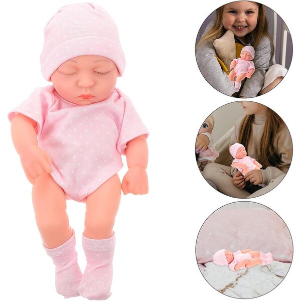 Gatuida Baby Doll realistica in vinile morbido - Ragazzo/ragazza in miniatura 19,5 cm