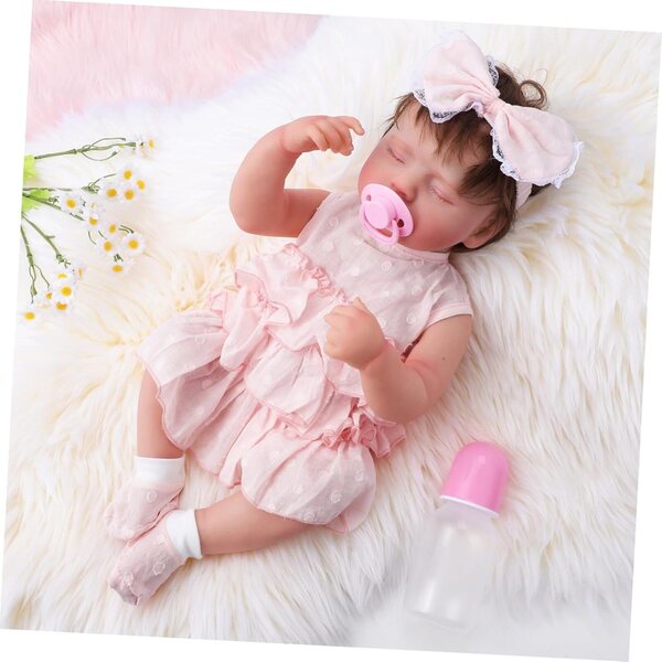 VICASKY bambole Reborn Bambino Bambina Realistica con Membri Flessibili e Accessori