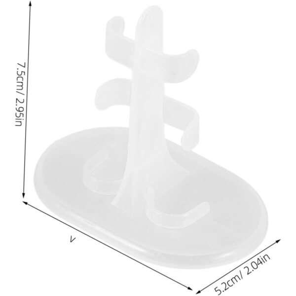 Gatuida Set 10 Supporti Trasparenti per Bambole in Plastica Robusti e Stabili