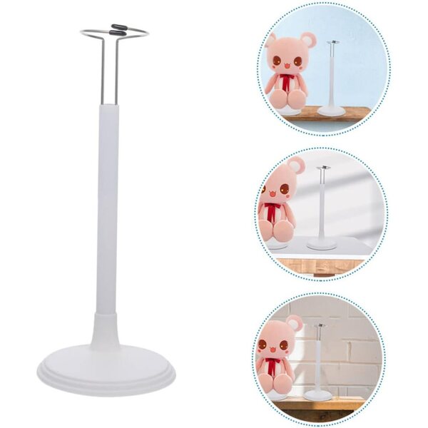 Support per bambole regolabile VICASKY in plastica e acciaio inox, esposizione stabile