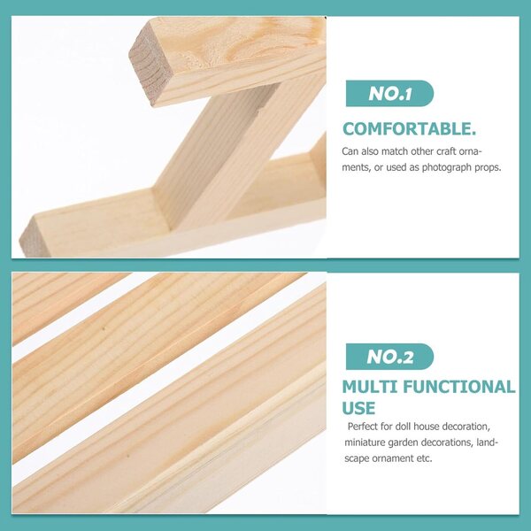 Mini Panca in Legno di Pino con Motivo a Cuore per Decorazioni Casa e Giardino
