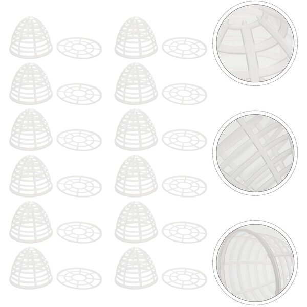 VICASKY Set 12 Supporti Trasparenti Miniature per Gonne da 11 cm in Plastica